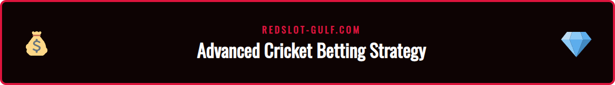 An infographic illustrating advanced bankroll management and odds analysis for T20 betting on Redslot in the Gulf.