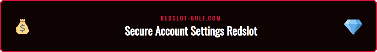 A view of the player account dashboard on Redslot, highlighting the two-factor authentication (2FA) security option.