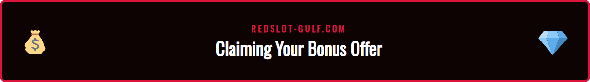 A step-by-step visual guide on how a player in the Gulf can claim their casino bonus on a mobile device.